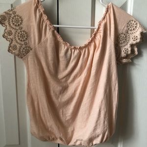 American Eagle Outfitters off the shoulder crop